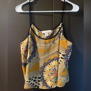 Patterned Flowy Crop Top